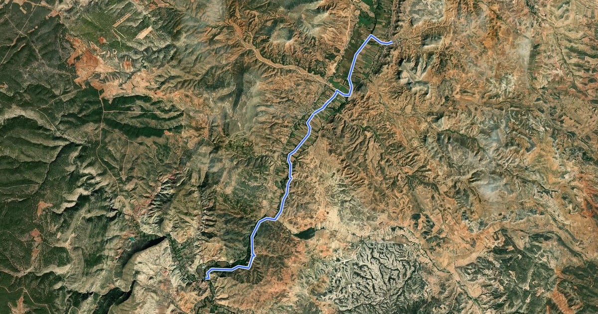 Маршрут Ruta Vivir con el Río на спутниковом снимке