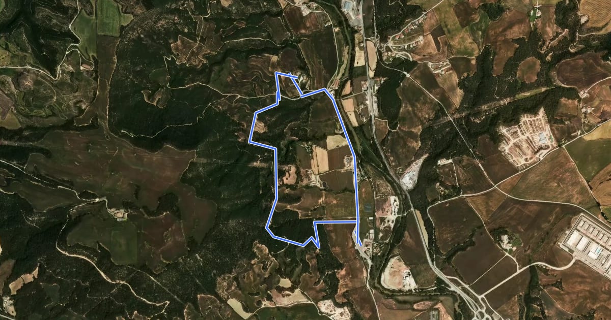 Маршрут Rutes d'aigua i secà 3: Els antics molins del Cardener на спутниковом снимке
