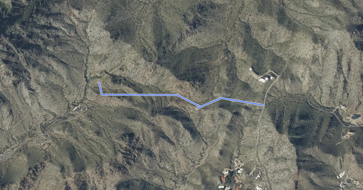 Маршрут Ruth Hamilton Trail 8B на спутниковом снимке