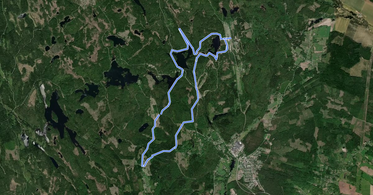 Маршрут RW30 In den Kilsbergen на спутниковом снимке