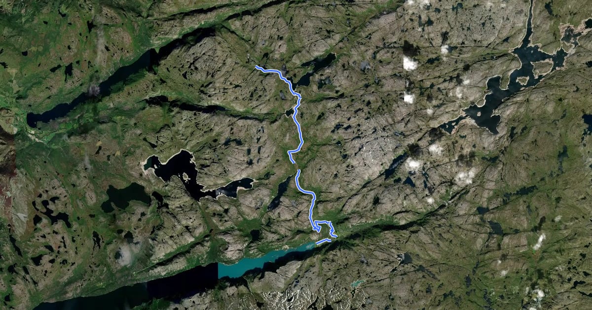 Маршрут RYF38 на спутниковом снимке