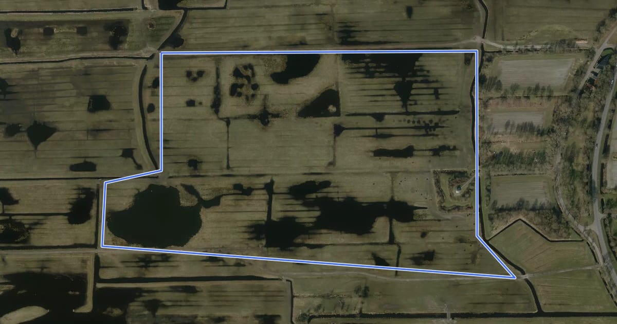Маршрут Rypstjerksterpolder Wit на спутниковом снимке