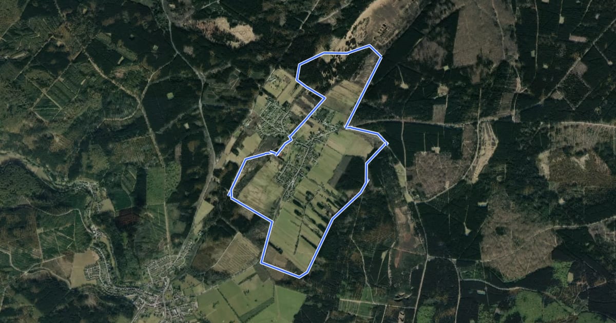 Маршрут S 1 Hochmoorgeist на спутниковом снимке