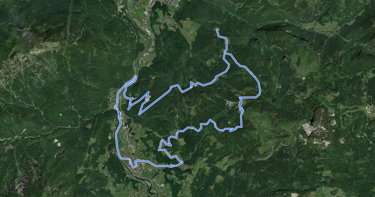 Маршрут S 408 Goiserer Hoisnrad Runde на спутниковом снимке
