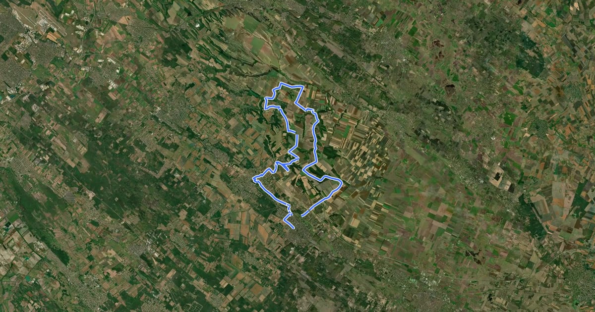 Маршрут S (Albertirsa) на спутниковом снимке