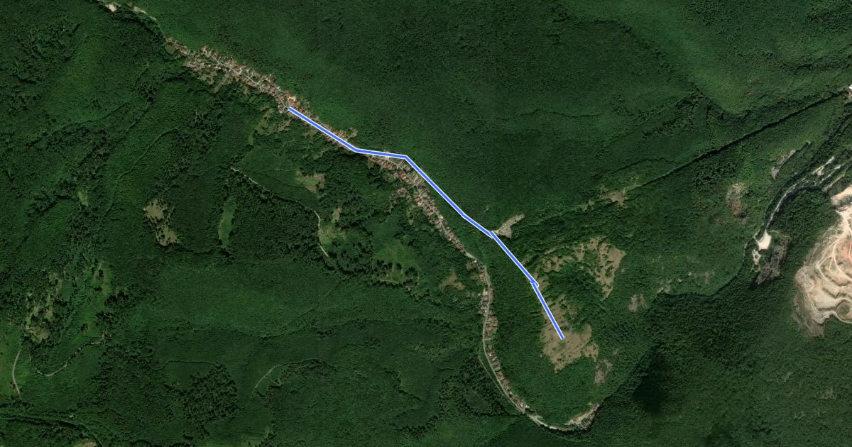 Маршрут S▙ (Bükkszentlászló – Nagy-Sánc) на спутниковом снимке
