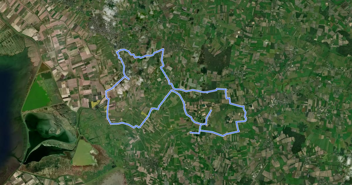 Маршрут Söbenbargen Route на спутниковом снимке