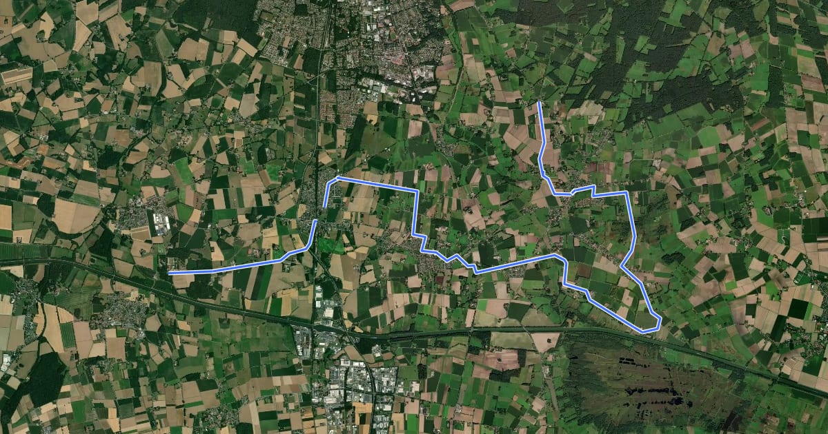 Маршрут Süd-Route на спутниковом снимке