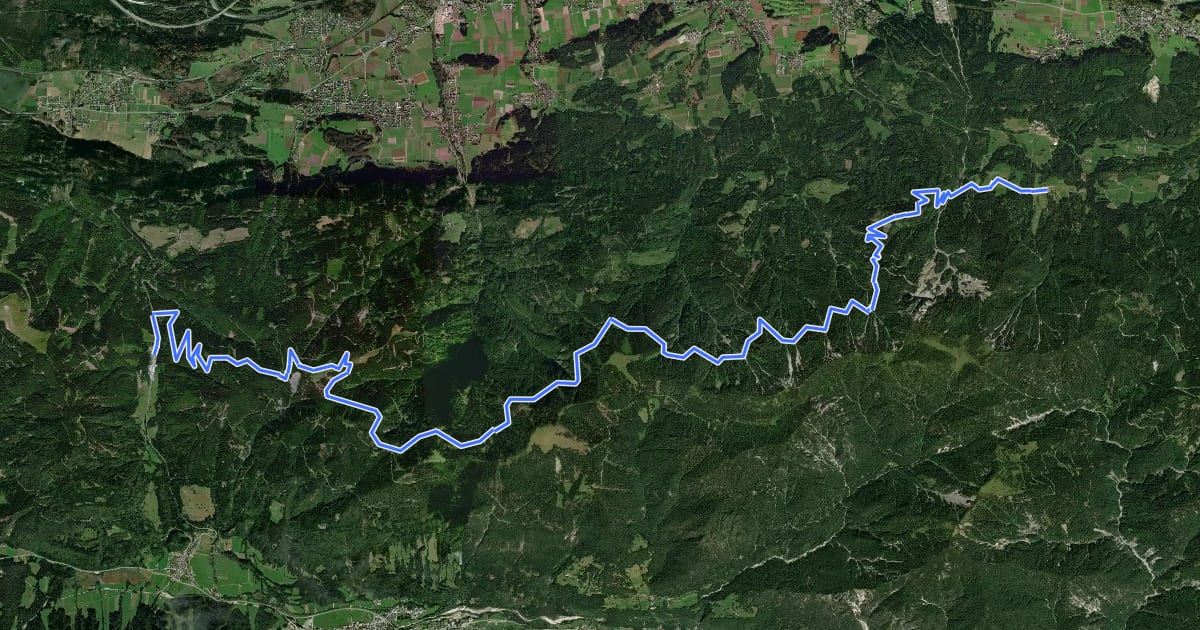 Маршрут Südalpenweg 03 - Etappe 16 на спутниковом снимке