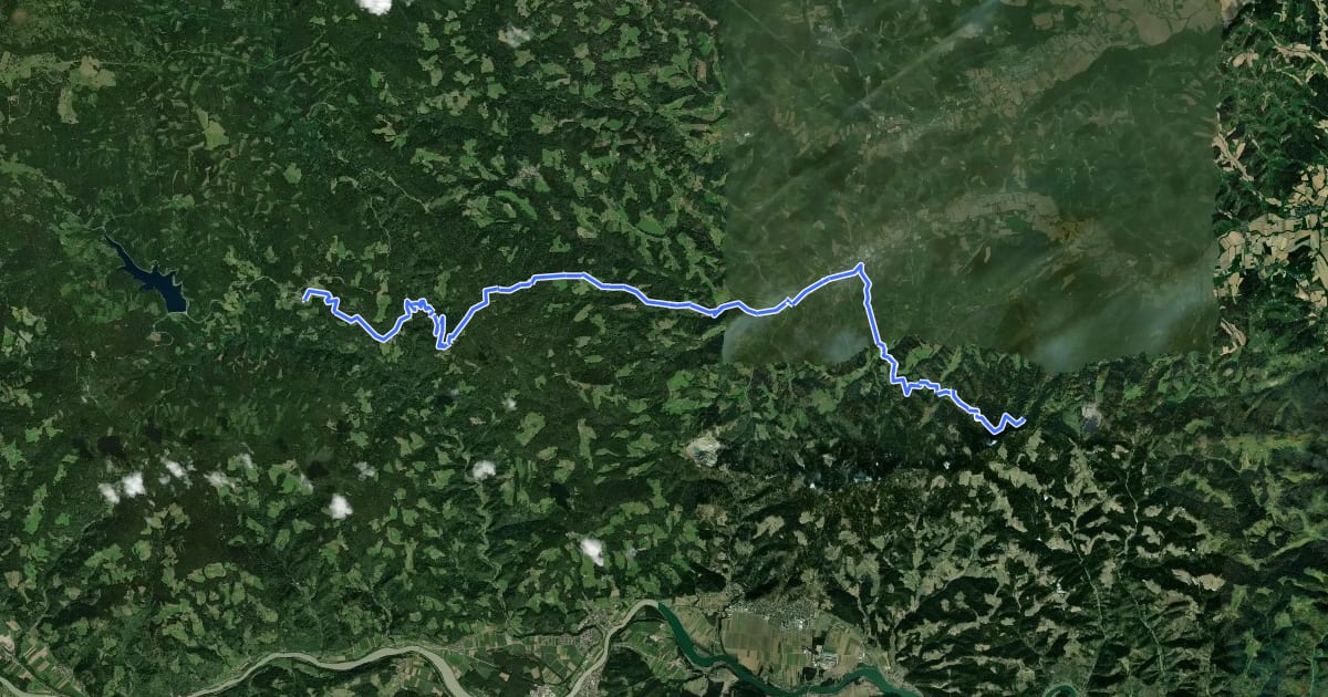 Маршрут Südalpenweg 03A на спутниковом снимке
