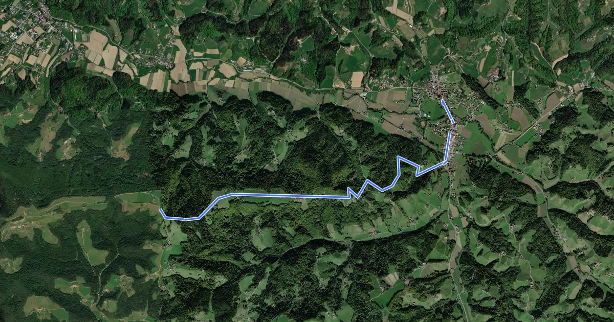 Маршрут Südalpenweg 03A на спутниковом снимке
