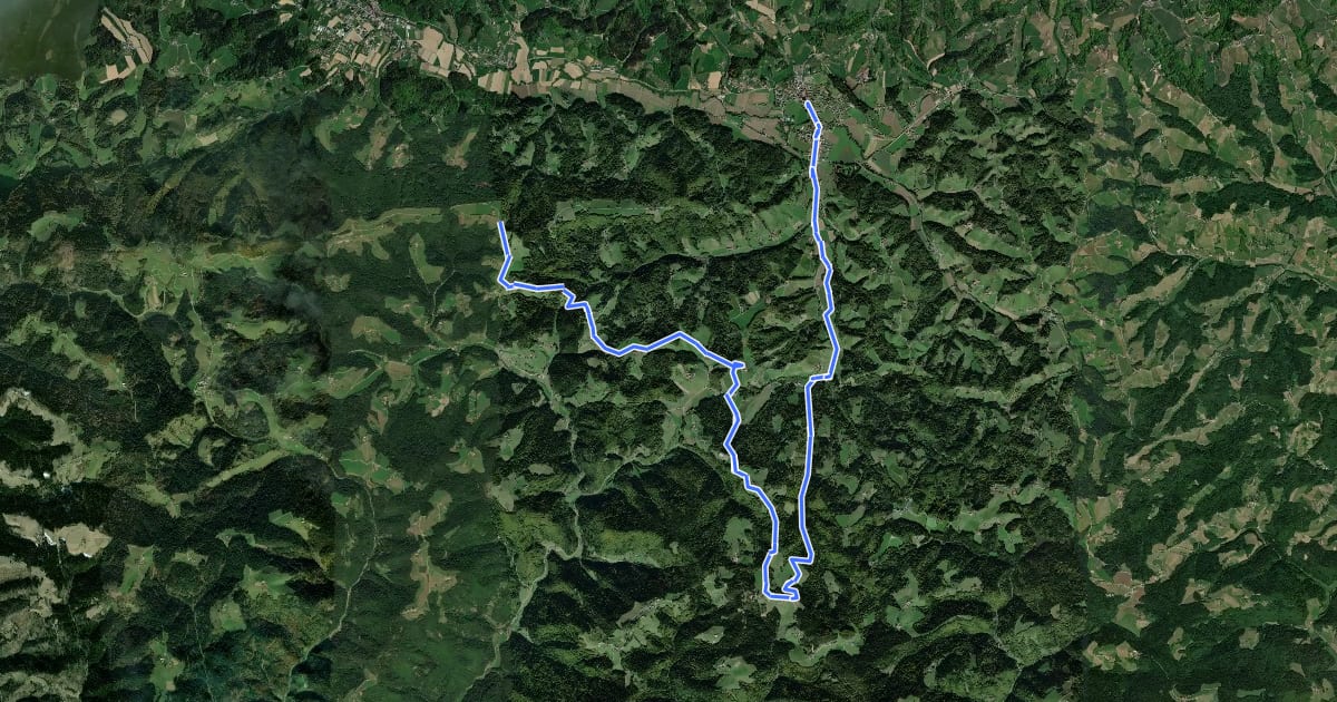 Маршрут Südalpenweg 03B на спутниковом снимке