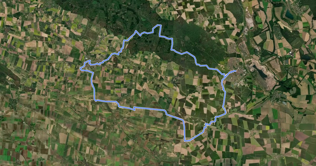Маршрут Südelm-Route на спутниковом снимке