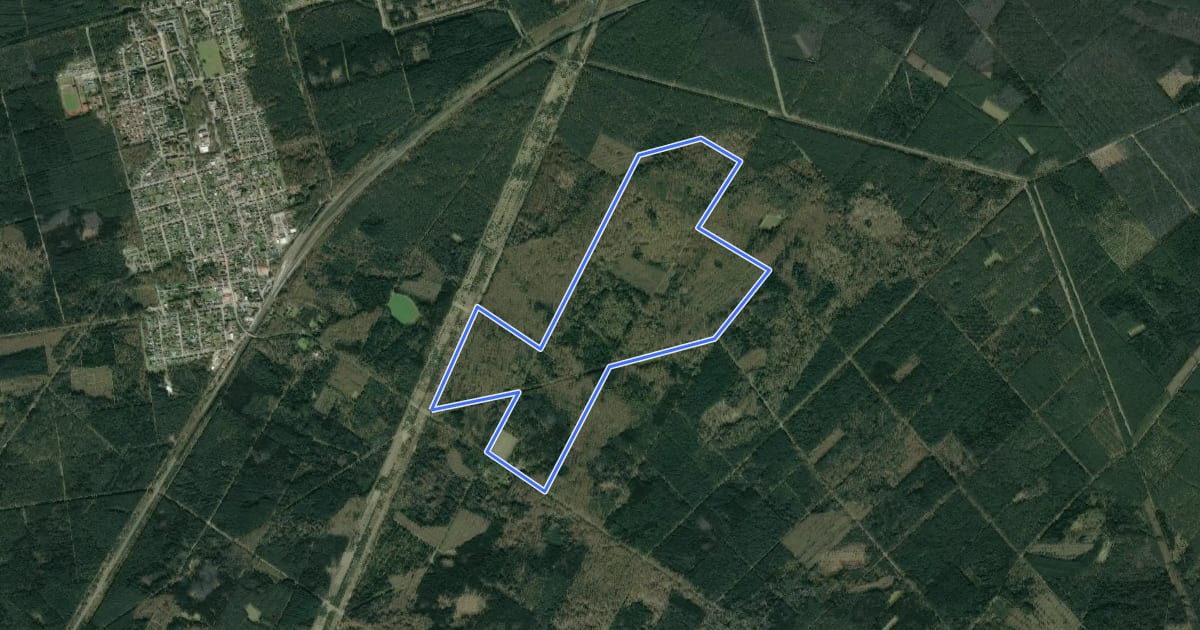 Маршрут Südheide 'Der Urwald im Lüß' W8k (kurze Tour) на спутниковом снимке