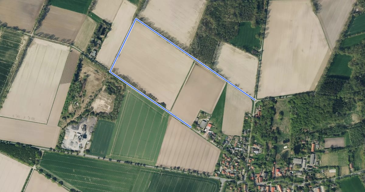 Маршрут Südheide 'Magische Orte längs des Weges' W20k (kurze Tour) на спутниковом снимке