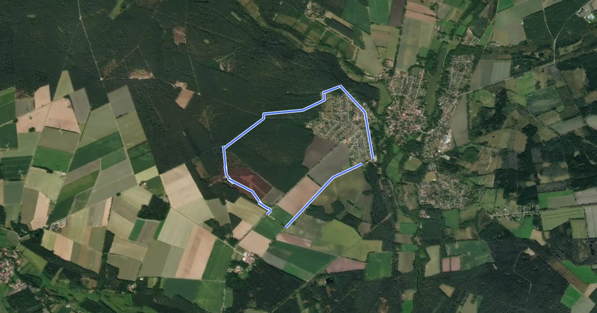 Маршрут Südheide 'Sagenhafte Sicht im Elfenland' W4k (kurze Tour) на спутниковом снимке