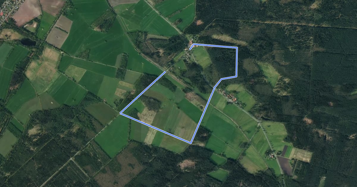 Маршрут Südheide 'Salz in der Heide' W16k (kurze Tour) на спутниковом снимке