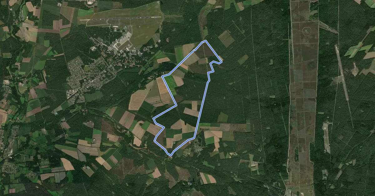 Маршрут Südheide 'Wacholderwald in der Teufelsheide' W1l (lange Tour) на спутниковом снимке