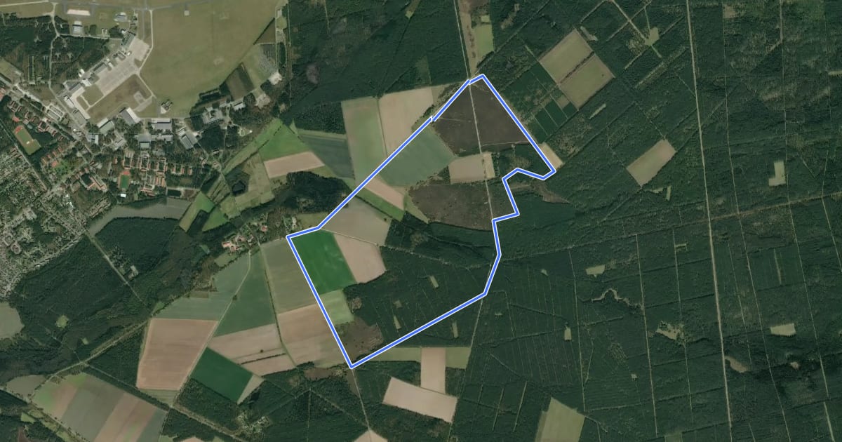 Маршрут Südheide 'Wacholderwald in der Teufelsheide' W1m (mittlere Tour) на спутниковом снимке