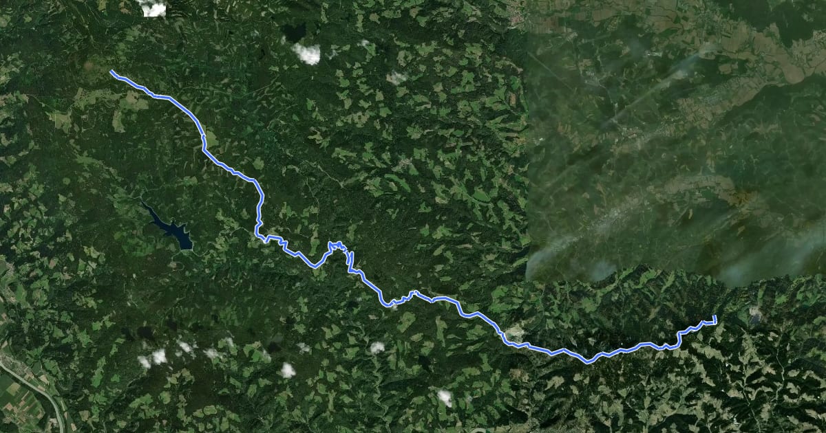Маршрут Südsteirischer Höhenweg 560 на спутниковом снимке