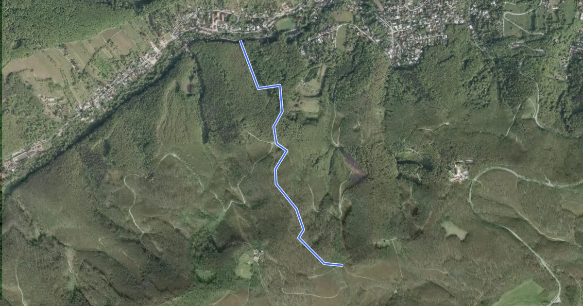 Маршрут Südtiroler-Trail на спутниковом снимке