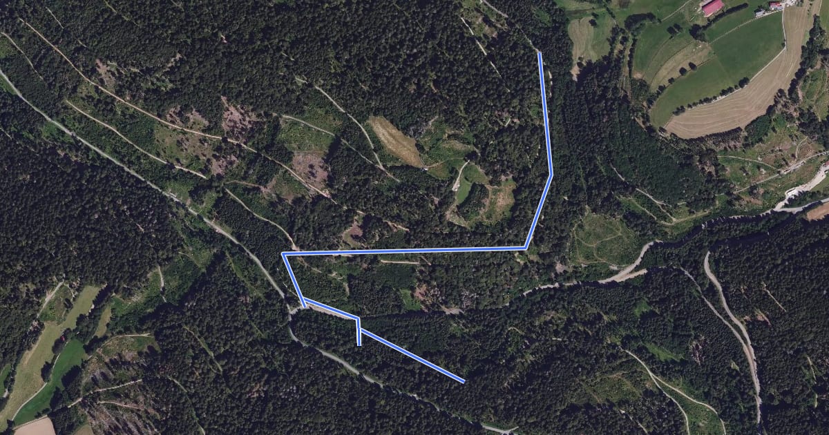 Маршрут Sägeplatz - Schloßfelsen на спутниковом снимке