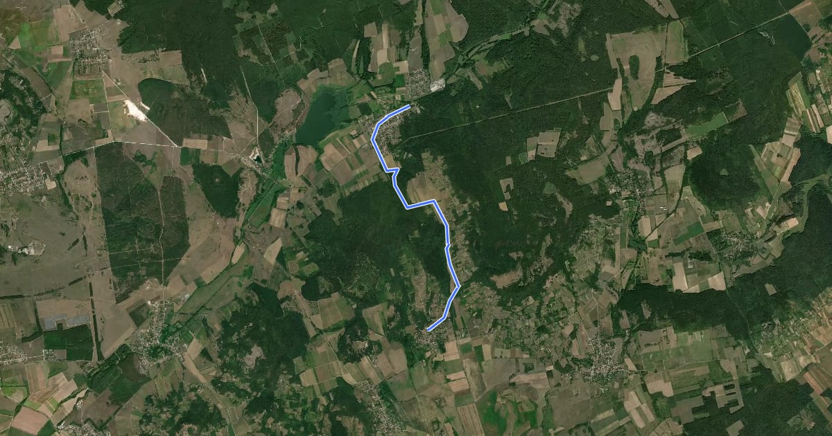 Маршрут S ( Monostorapáti ) на спутниковом снимке