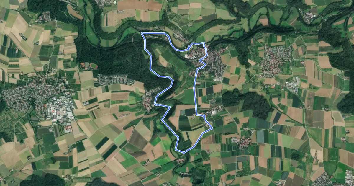 Маршрут 's Äpple Rundweg 10 на спутниковом снимке