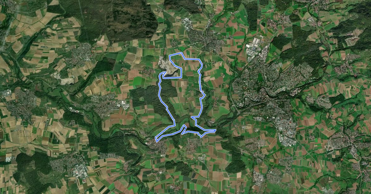 Маршрут 's Äpple Rundweg 2 на спутниковом снимке
