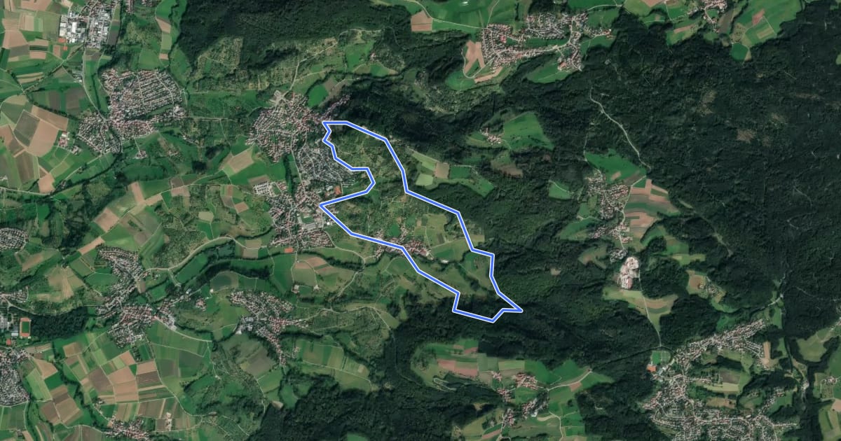 Маршрут 's Äpple Rundweg 4 на спутниковом снимке