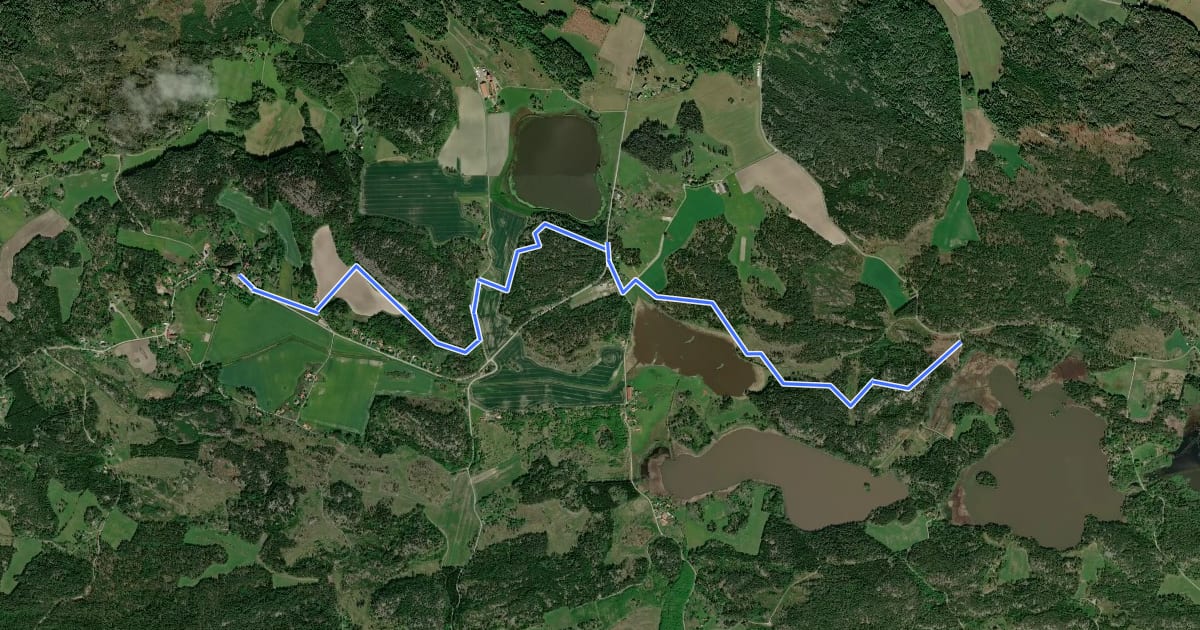 Маршрут Sörmlandsleden, etapp 41 на спутниковом снимке