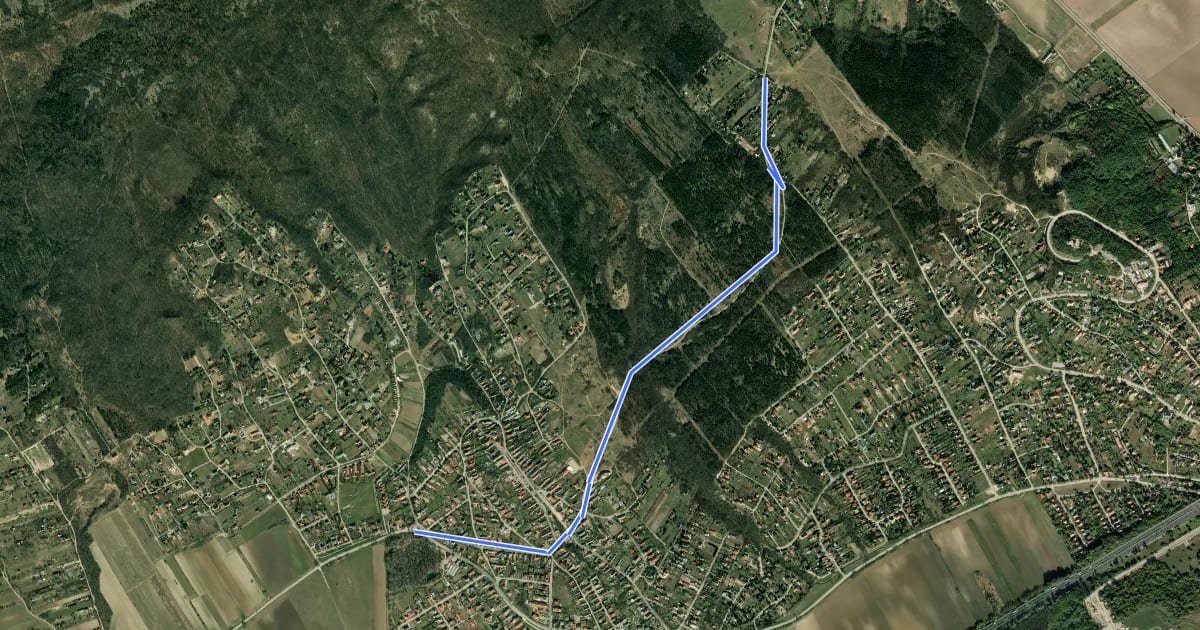 Маршрут S+ (Sukoró, Zsuzsi presszó – Nadap – Velence) (nem teljes) на спутниковом снимке