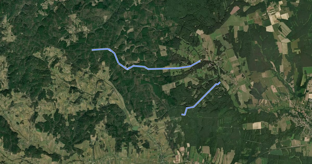 Маршрут S (Szalafő, szentgotthárdi elágazás – Nagydolány – Zala-völgye, vh.) на спутниковом снимке