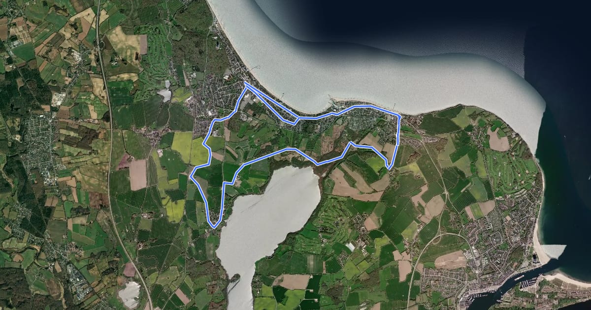 Маршрут Süß und Salzig Tour на спутниковом снимке