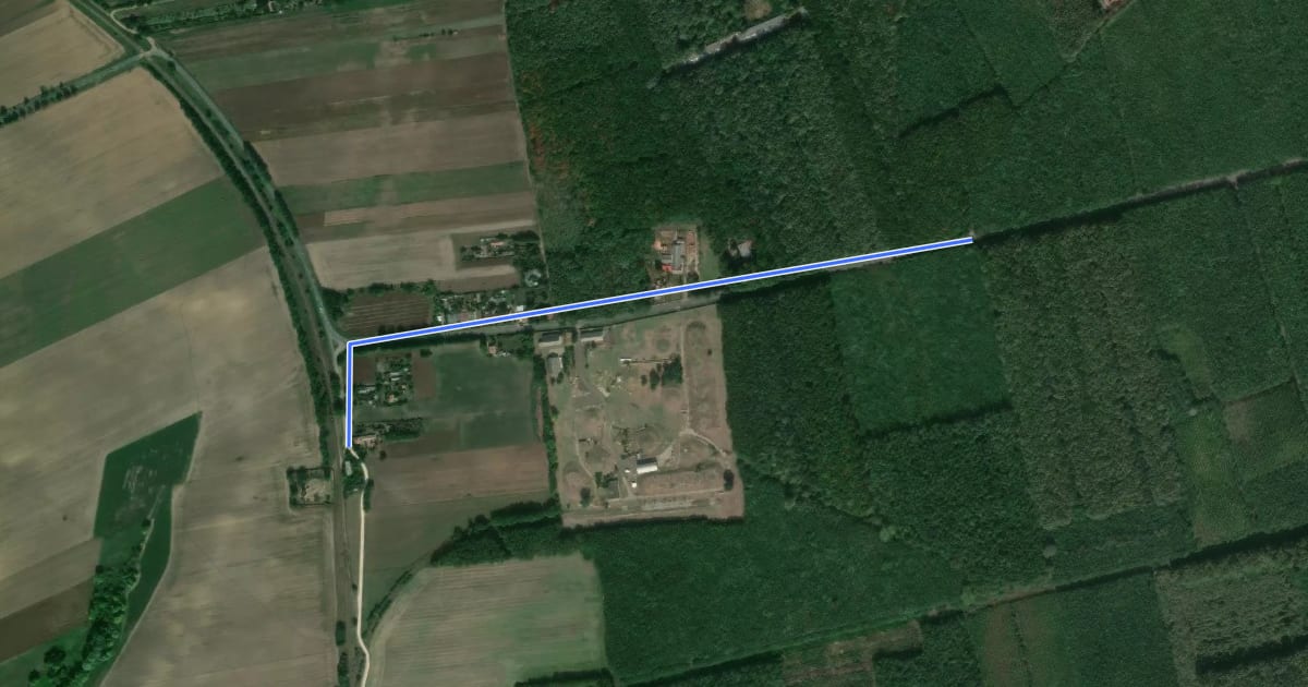 Маршрут S▙ (Zeleméri templomrom, Bodaszőlő) на спутниковом снимке