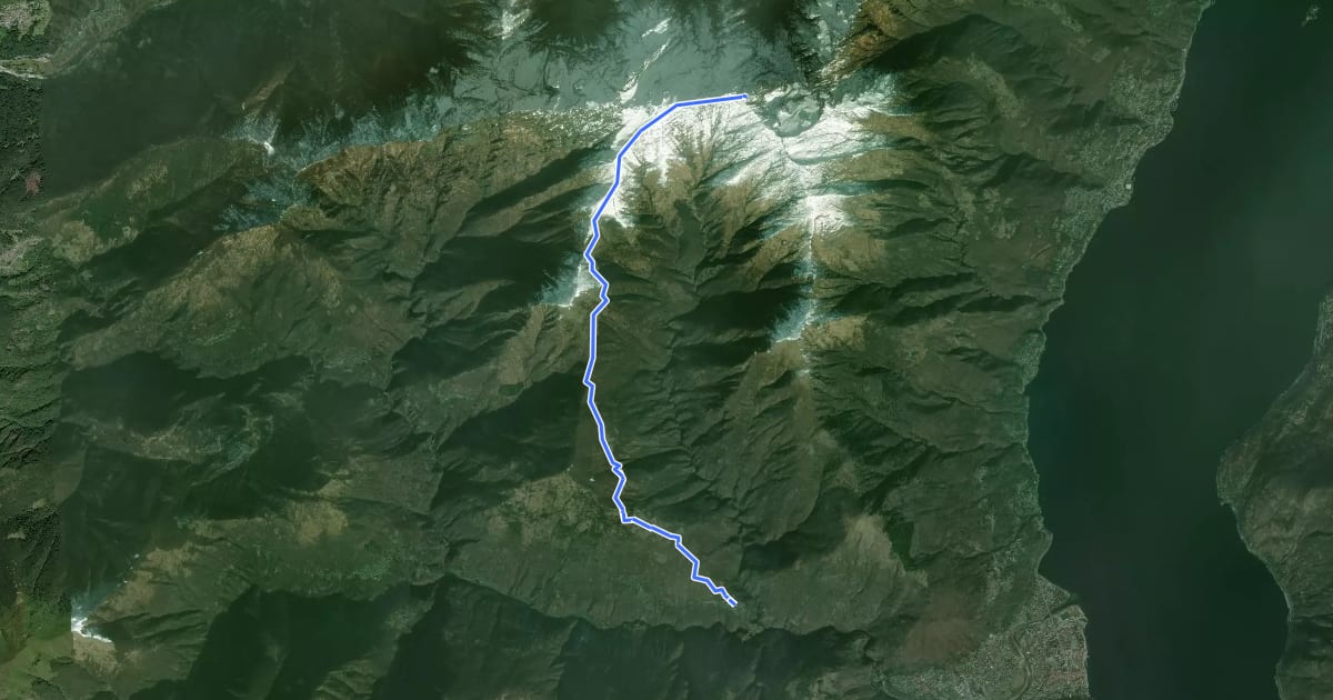 Маршрут S10 Cavaglio - Le Biuse - Monte Limidario на спутниковом снимке
