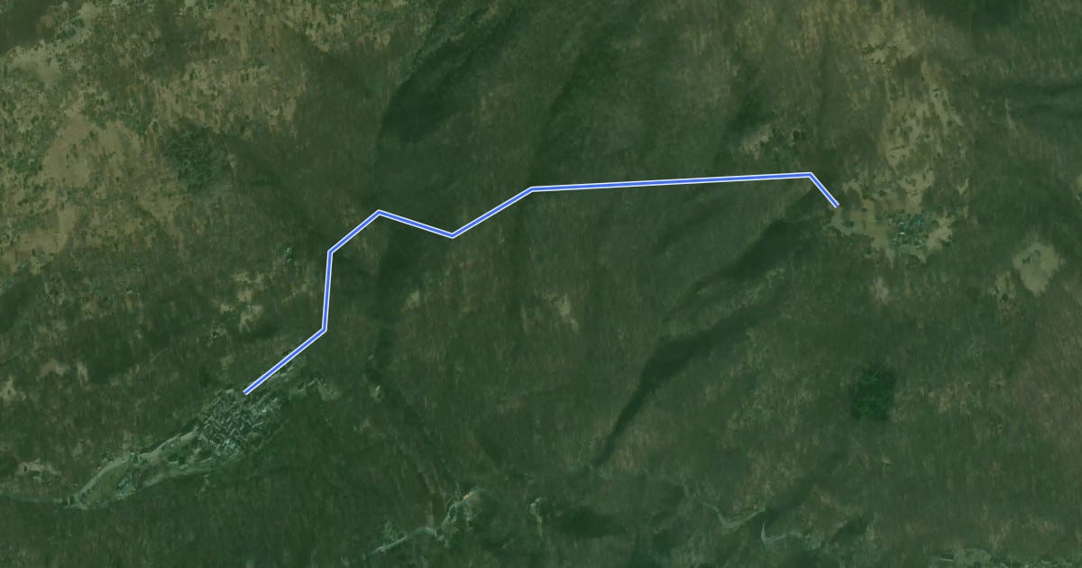 Маршрут S16a Cursolo - Monte Vecchio на спутниковом снимке