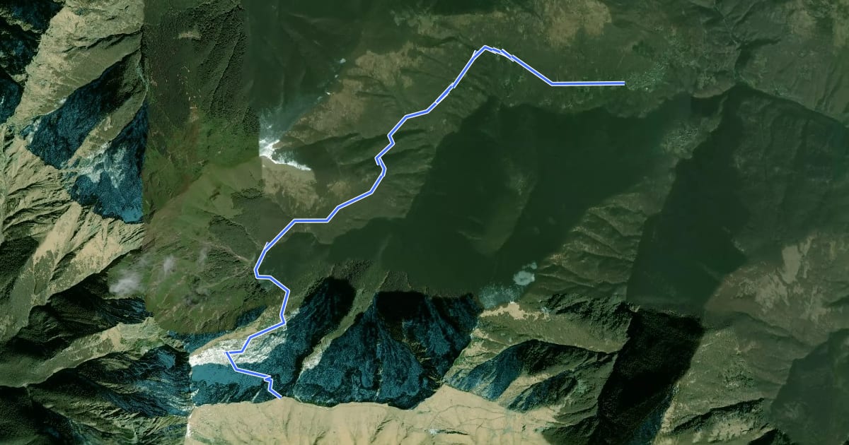 Маршрут S19 Falmenta - Alpe Fornà - Piè di Zeda на спутниковом снимке