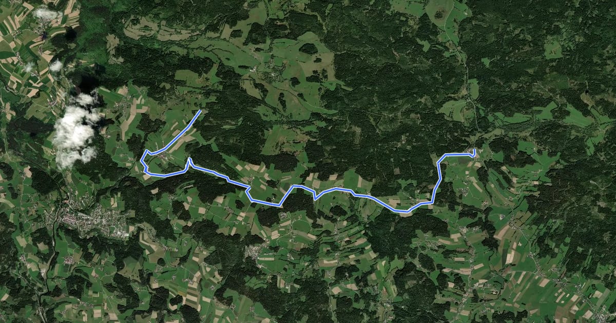 Маршрут S21, Gründe Band Runde на спутниковом снимке