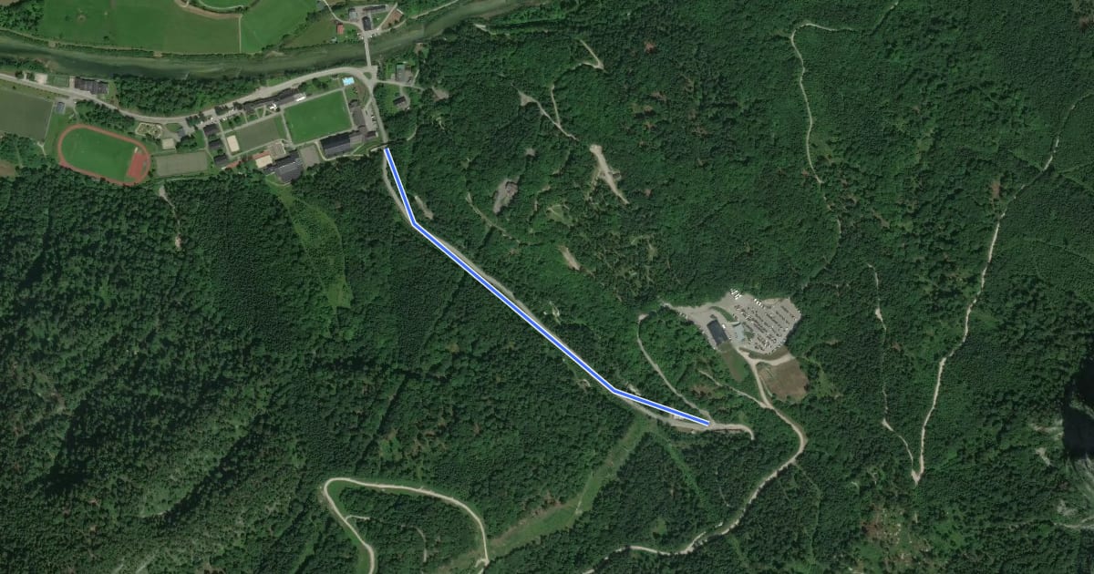 Маршрут S210 Access zu den Trails via Landstraße на спутниковом снимке