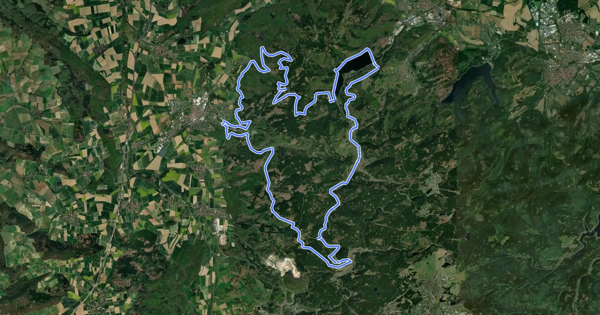 Маршрут S3 (Bergfreiheit) на спутниковом снимке
