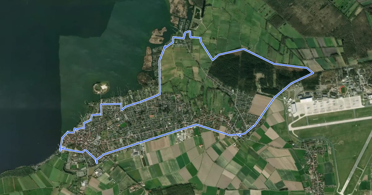 Маршрут S3 Rundweg um Steinhude-Großenheidorn на спутниковом снимке