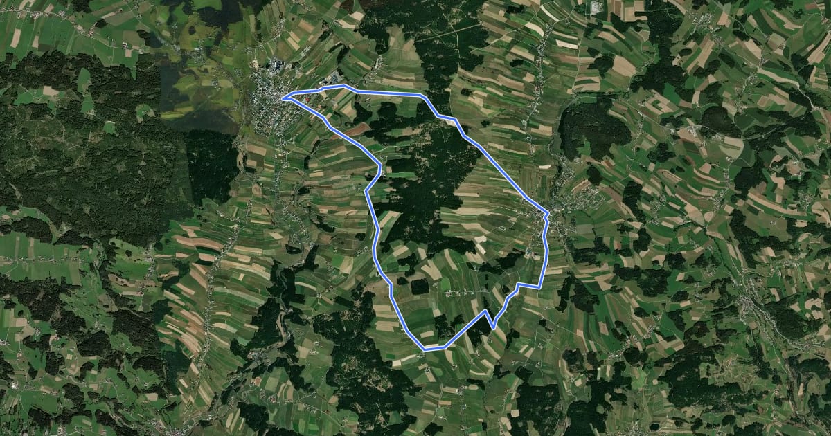 Маршрут S3, Schenkenfelden Runde на спутниковом снимке