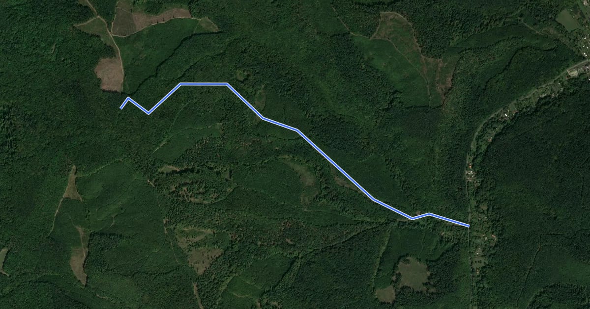 Маршрут S4 на спутниковом снимке