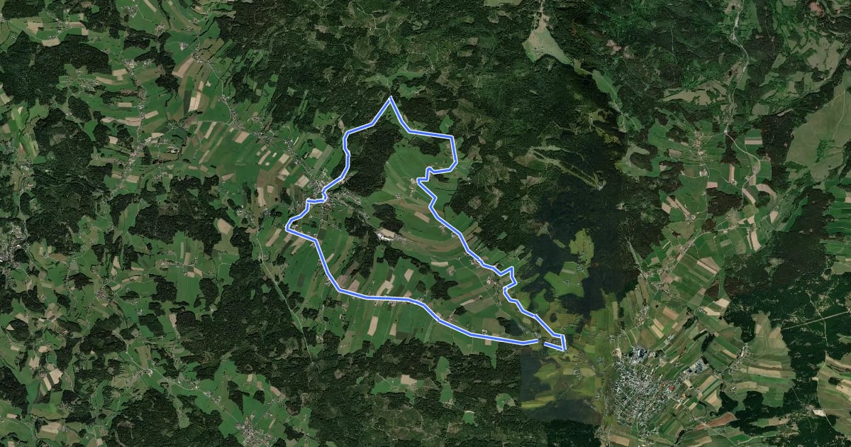 Маршрут S5, Vorderweißenbacher Runde на спутниковом снимке