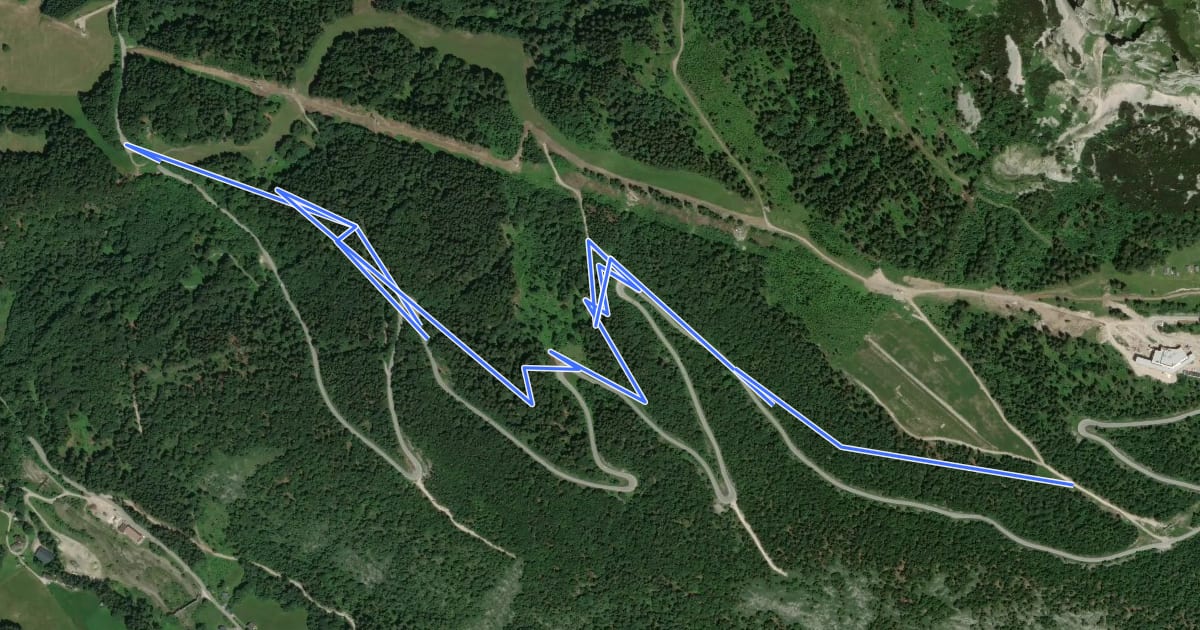 Маршрут S501 Augst Trail на спутниковом снимке