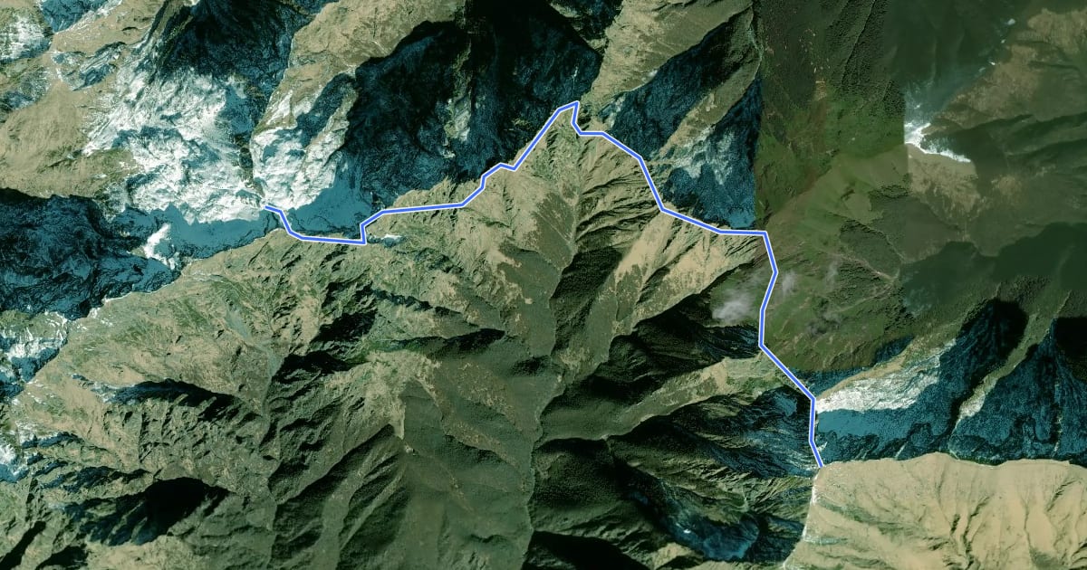 Маршрут S99 Bocchetta di Cortechiuso - Monte Zeda на спутниковом снимке