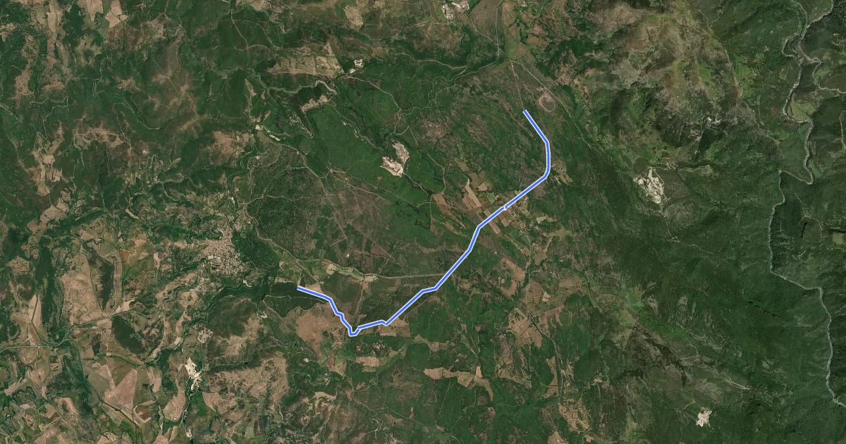 Маршрут Sa Bia de is Caminantis на спутниковом снимке