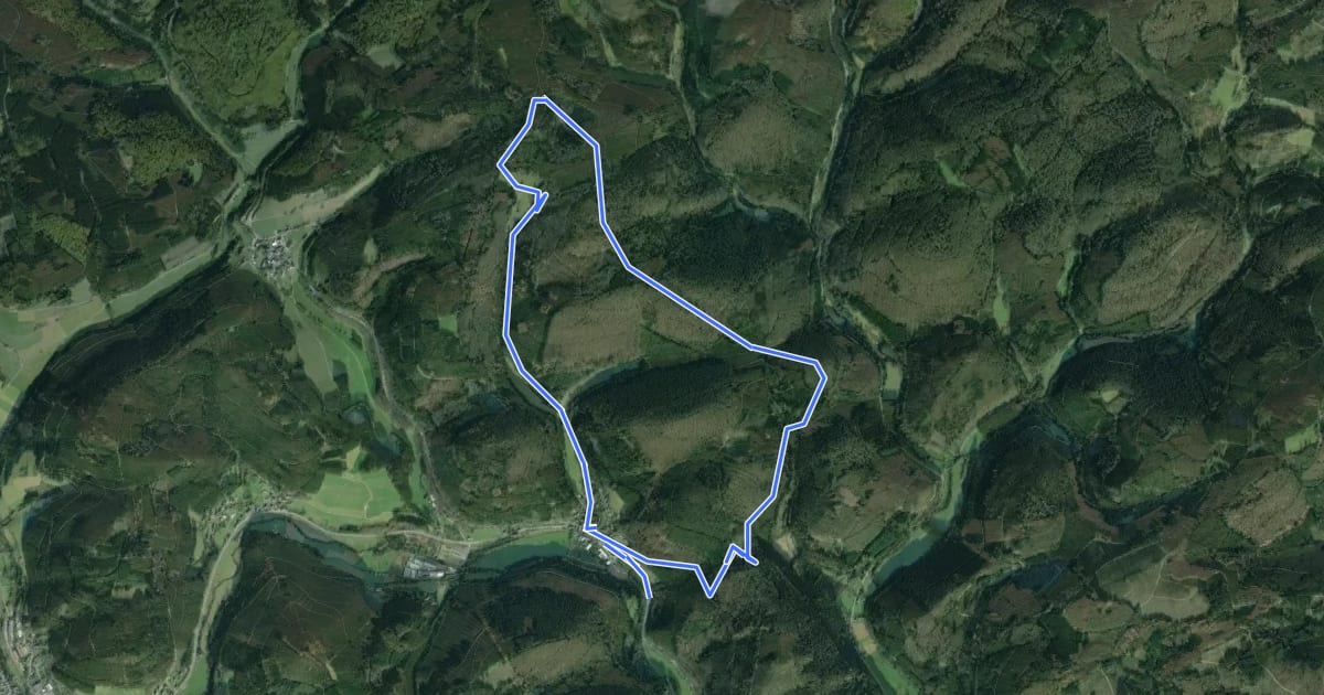 Маршрут Saßmannshausen Rundweg A3 на спутниковом снимке