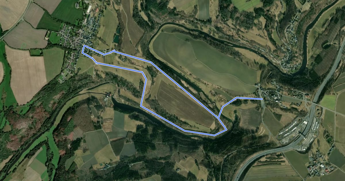 Маршрут Saalbach-Weg US 76 на спутниковом снимке